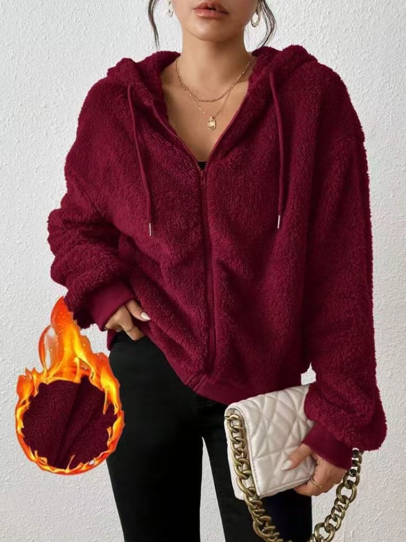 Mens Fashion Zip Up Hoodies - Sonbahar Moda kadın fermuarlı kapüşonlu kıyafet