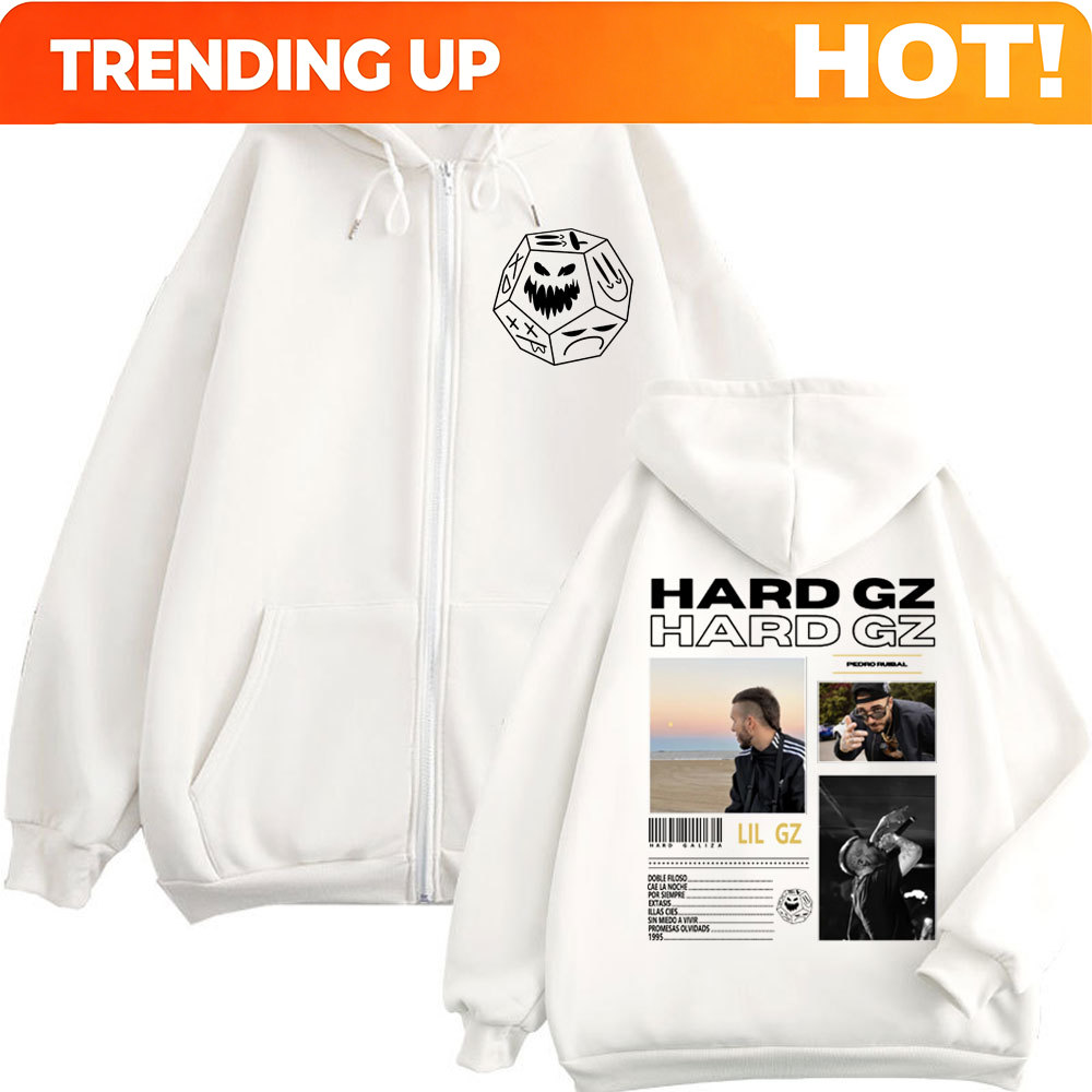 Mens Fashion Zip Up Hoodies - Rapper HARD GZ Tour 2025 Fermuarlı