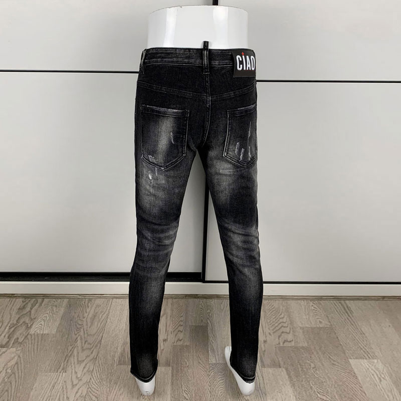 Sokak Modası erkek Sıkı Siyah  - Men'S Fashion Grey Jeans incelemesi ve fiyatı