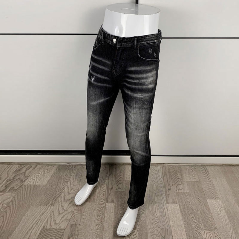 Sokak Modası erkek Sıkı Siyah  - Men'S Fashion Grey Jeans incelemesi ve fiyatı