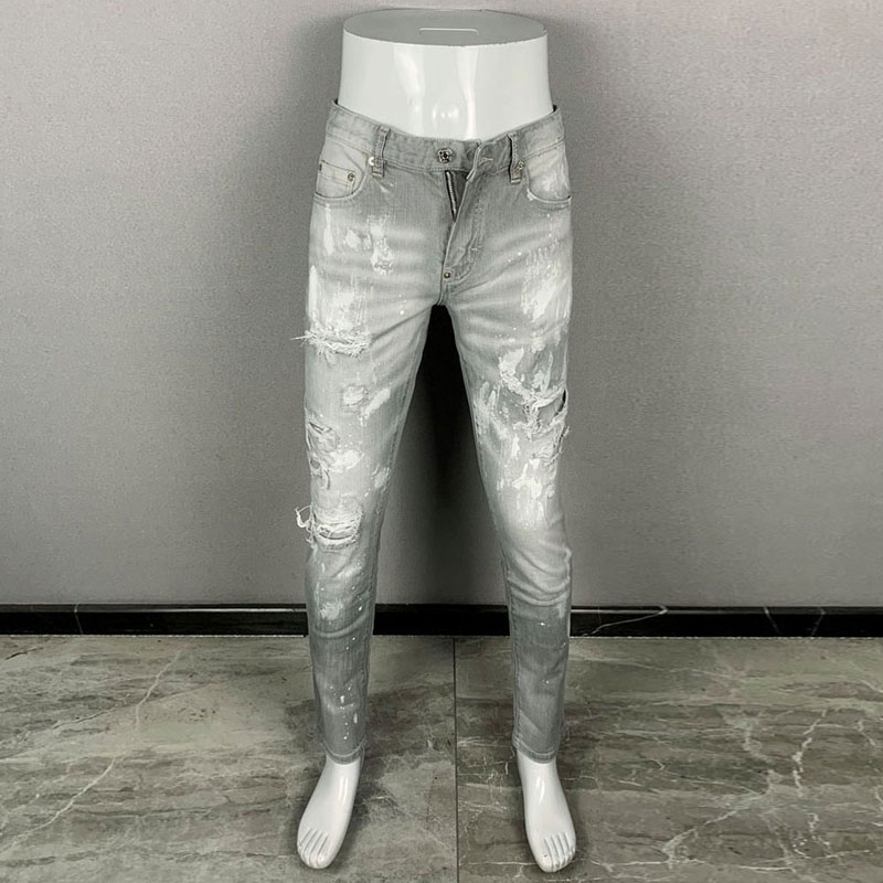 Moda olan yeni erkek jeanleri, - Men'S Fashion Grey Jeans incelemesi ve fiyatı