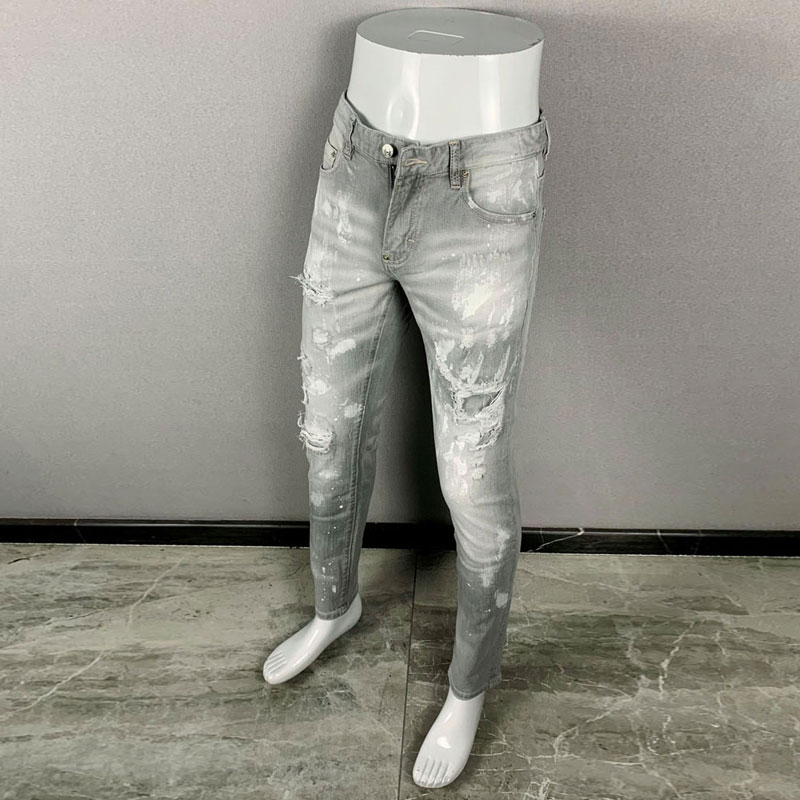 Moda olan yeni erkek jeanleri, - Men'S Fashion Grey Jeans incelemesi ve fiyatı