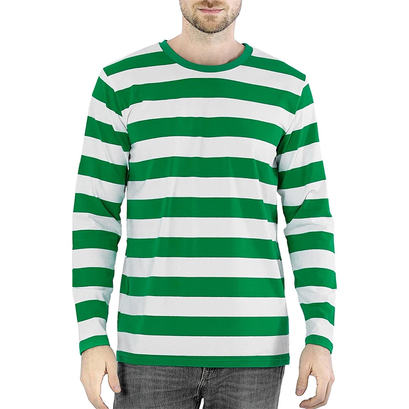 Moda Kontrast Çizgili 3D Baskı - Men'S Fashion T Shirts incelemesi ve fiyatı